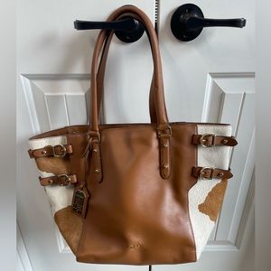 Lauren Ralph Lauren brown leather bag